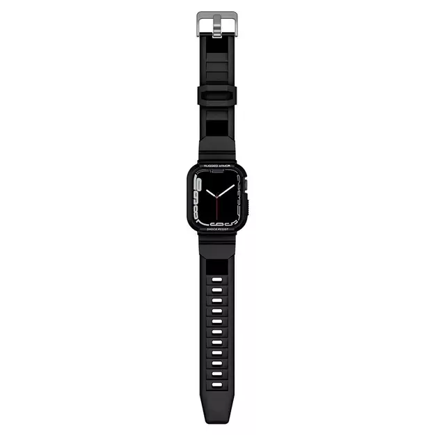Spigen Rugged Armor Pro Case with Strap for Apple Watch 4 / 5 / 6 / 7 / 8 / SE (44/45 mm) - Black 5