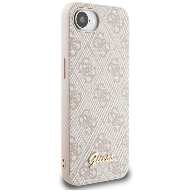 Guess 4G Script Logo MagSafe iPhone 16e Case - Pink 2