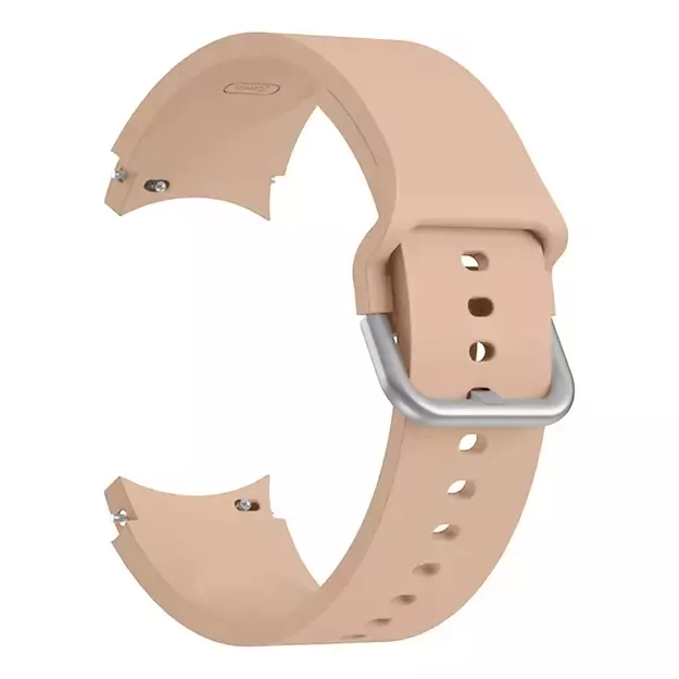 Tech-Protect Silicone Strap for Samsung Galaxy Watch 4 / 5 / 5 Pro / 6 / 7 / FE - Beige 4