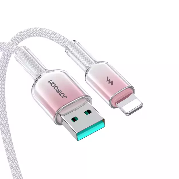 Joyroom S-A42 Crystal-Clear Series 3A USB-A - Lightning cable 1.2m - white 6