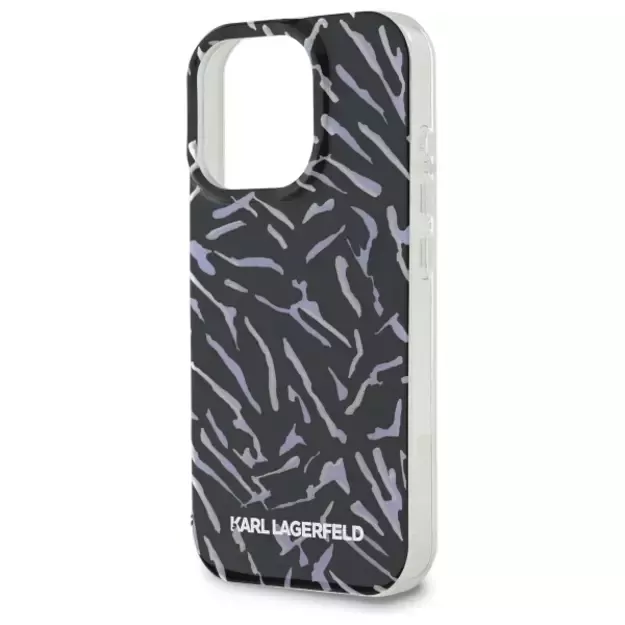 Karl Lagerfeld Zebra With Cord iPhone 16 Pro Case - Purple 10