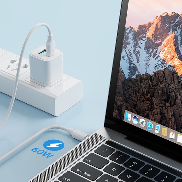 Joyroom Long-Lasting Series A9 USB-C / USB-C PD QC cable 60W 3A 1m - black 3