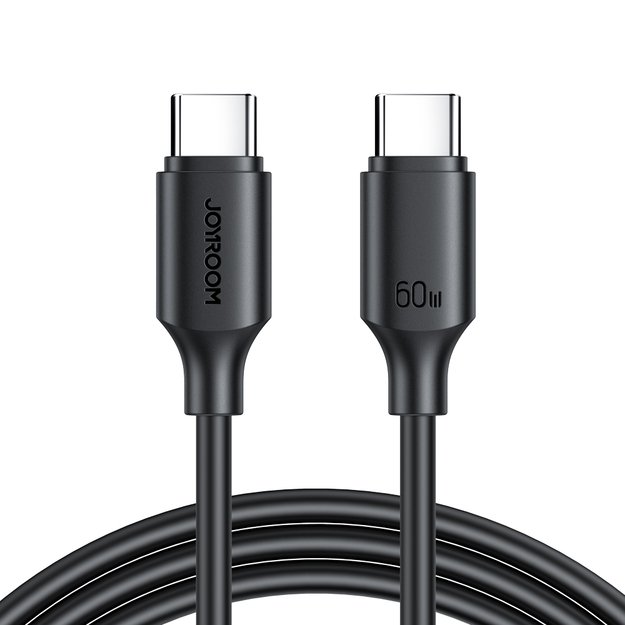 Joyroom Long-Lasting Series A9 USB-C / USB-C PD QC cable 60W 3A 1m - black 1