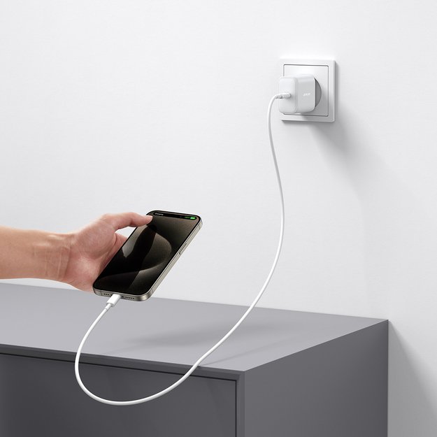 Joyroom JR-TCF24 USB-C PD 30W QC SFC network charger - white + 1m USB-C cable 11