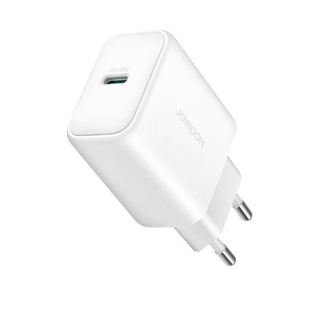 Joyroom JR-TCF24 USB-C PD 30W QC SFC network charger - white + 1m USB-C cable 1