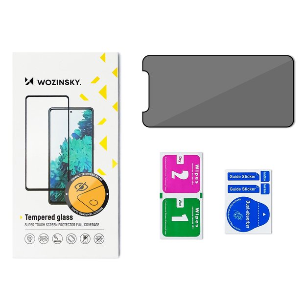 Wozinsky Privacy Glass tempered glass for iPhone 16e / 14 / 13 / 13 Pro with Anti Spy privacy filter 4