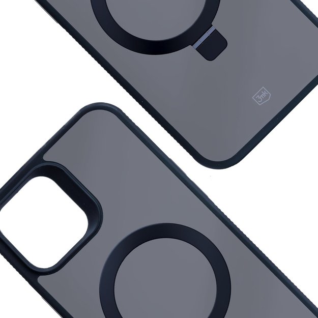 3mk Smoke Case Mag&amp Stand for Apple iPhone 12/12 pro - black 4