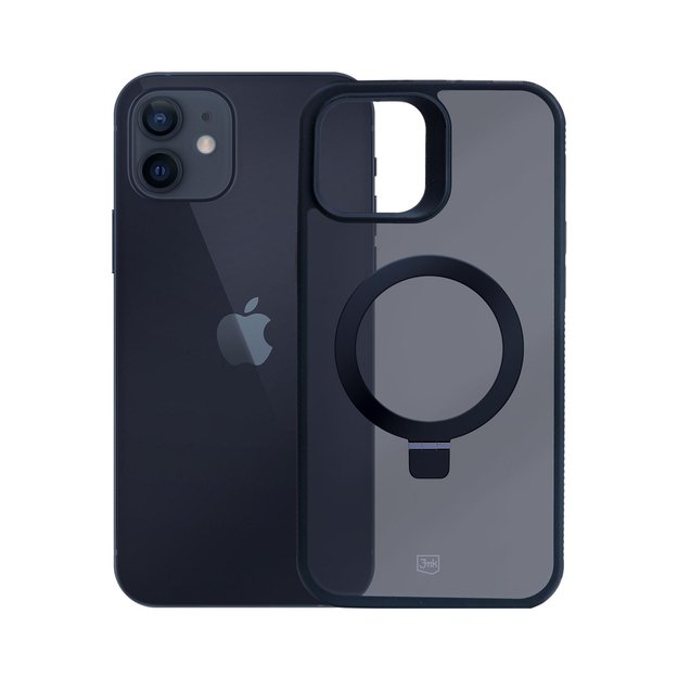 3mk Smoke Case Mag&amp Stand for Apple iPhone 12/12 pro - black 6