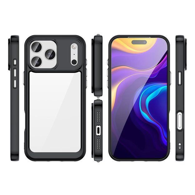 Outer Space Case for iPhone 17 Pro - Black Transparent 4