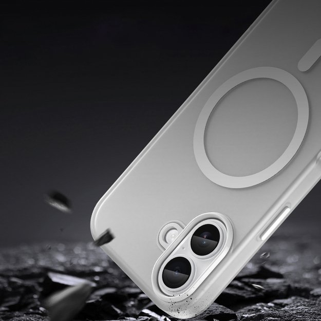 Magnetic Abrasive iPhone 17 Case Compatible with MagSafe - Matte White 7