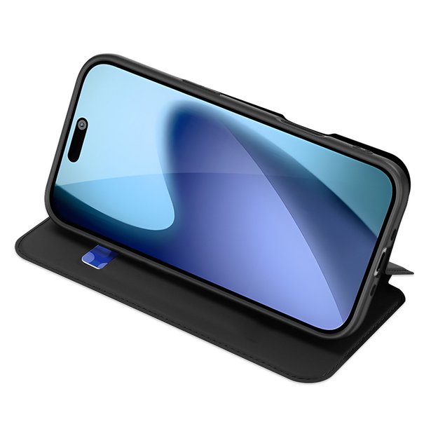 Dux Ducis Skin Pro Case for iPhone 17 Air with Flip and Card Slot - Black 1
