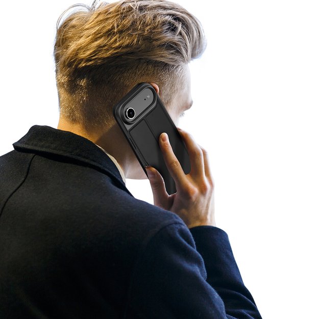 Dux Ducis Skin Pro Case for iPhone 17 Air with Flip and Card Slot - Black 5