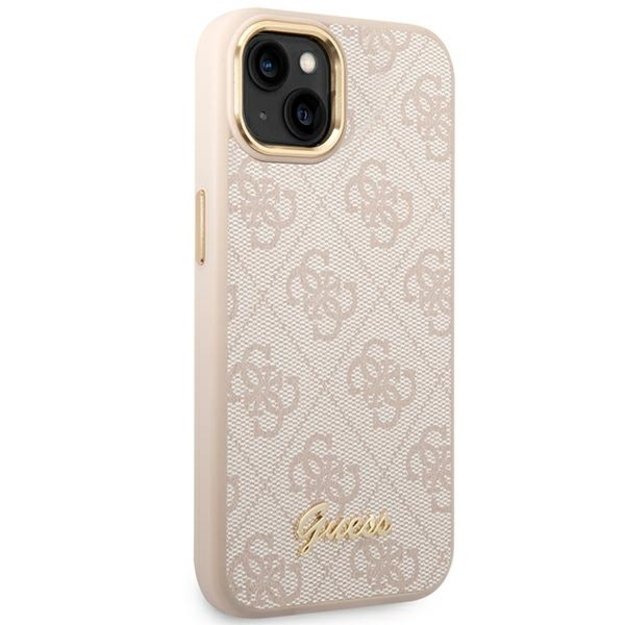 Guess GUHCP14MHG4SHP iPhone 14 Plus 6.7 &quot pink / pink hard case 4G Vintage Gold Logo 3