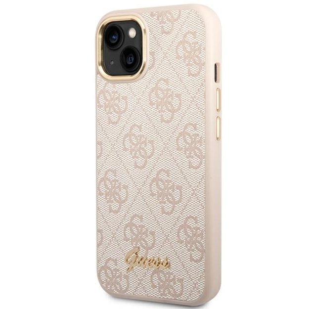 Guess GUHCP14MHG4SHP iPhone 14 Plus 6.7 &quot pink / pink hard case 4G Vintage Gold Logo 1