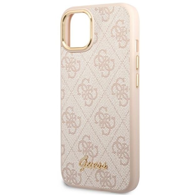 Guess GUHCP14MHG4SHP iPhone 14 Plus 6.7 &quot pink / pink hard case 4G Vintage Gold Logo 5