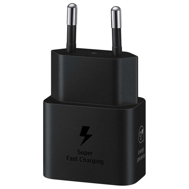 Samsung EP-T2510XBEGEU 25W SFC GaN wall charger with USB-C cable - black 2