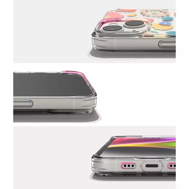 Ringke Fusion Design Armored Sleeve Cover with Gel Frame for iPhone 14 Plus transparent (Floral) (FD637E31) 22