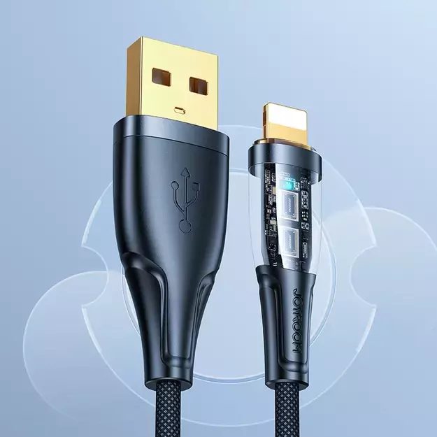 Joyroom Star-Cloud Series A3 USB-A / Lightning Cable 2.4A 1.2m with Smart Switch - Black 11