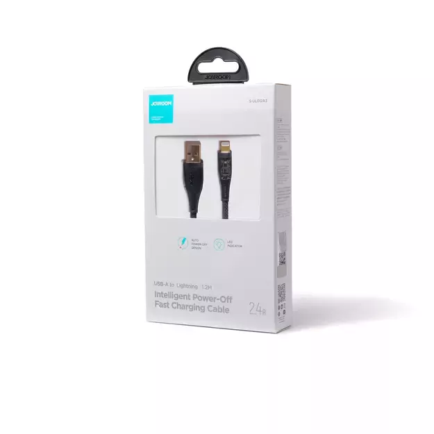 Joyroom Star-Cloud Series A3 USB-A / Lightning Cable 2.4A 1.2m with Smart Switch - Black 13