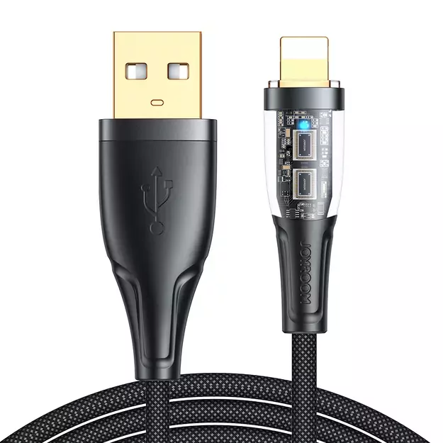 Joyroom Star-Cloud Series A3 USB-A / Lightning Cable 2.4A 1.2m with Smart Switch - Black 18