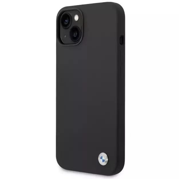 Case BMW BMHCP14MSILBK iPhone 14 Plus 6.7&quot  black/black Silicone Metal Logo 6