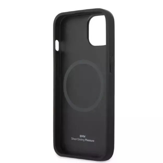 Case BMW BMHMP14SSLLBK iPhone 14 6.1 &quot black / black hardcase Signature Logo Imprint Magsafe 13