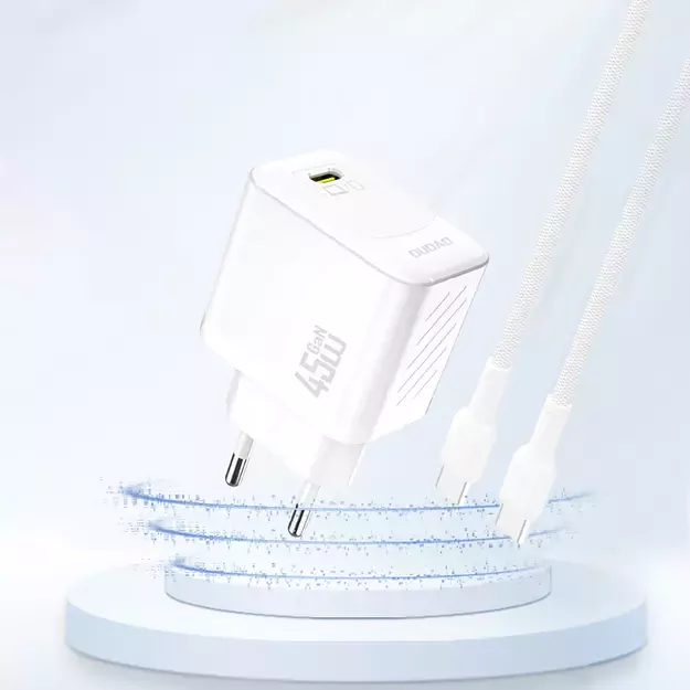 Dudao A28 45W GaN USB-C Wall Charger - White 1