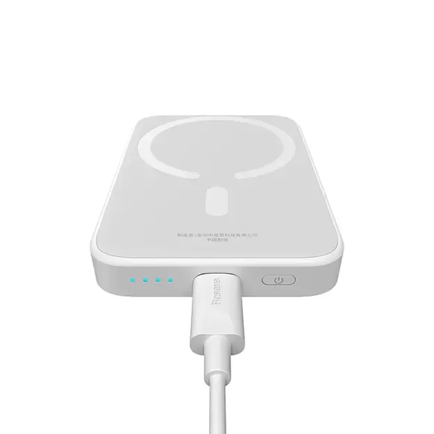 Baseus Magnetic Mini Air PPCXM06A 6000mAh 20W Power Bank with Simple Series USB-C Cable - White 7
