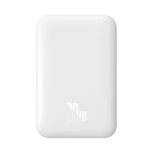 Baseus Magnetic Mini Air PPCXM06A 6000mAh 20W Power Bank with Simple Series USB-C Cable - White 1