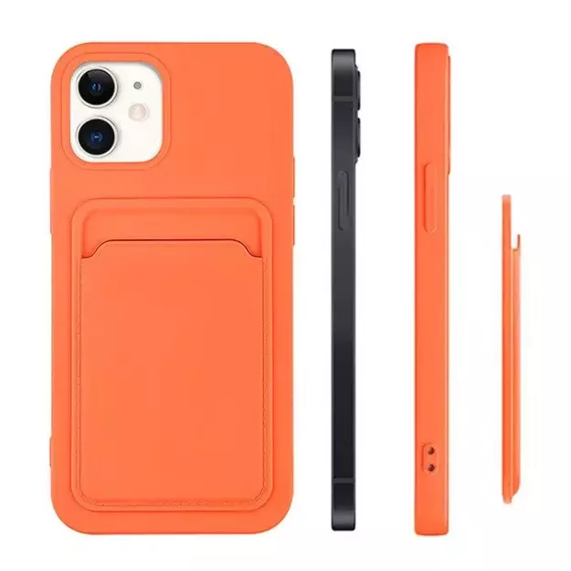 Card Case Silicone Wallet Case With Card Slot Documents For Samsung Galaxy S21 + 5G (S21 Plus 5G) Dark Green 10
