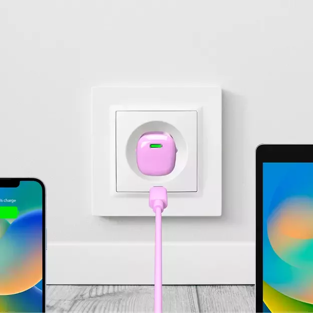 Puro 20W GaN USB-C Wall Charger - Pink 2