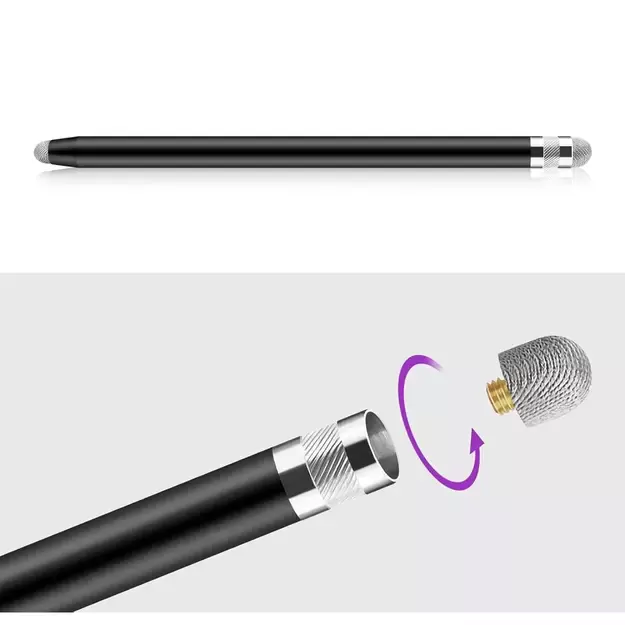Tech-Protect USP100 4-TIP Touch Stylus Passive Pen - Black 9