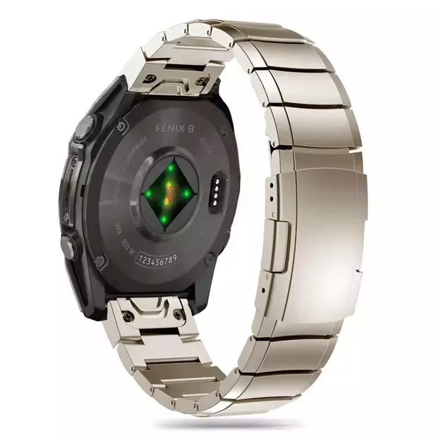 Tech-Protect SteelBand Bracelet for Garmin Fenix 5X / 5X PLUS / 6X / 6X PRO / 7X / 8 (51 MM) - Titanium 1
