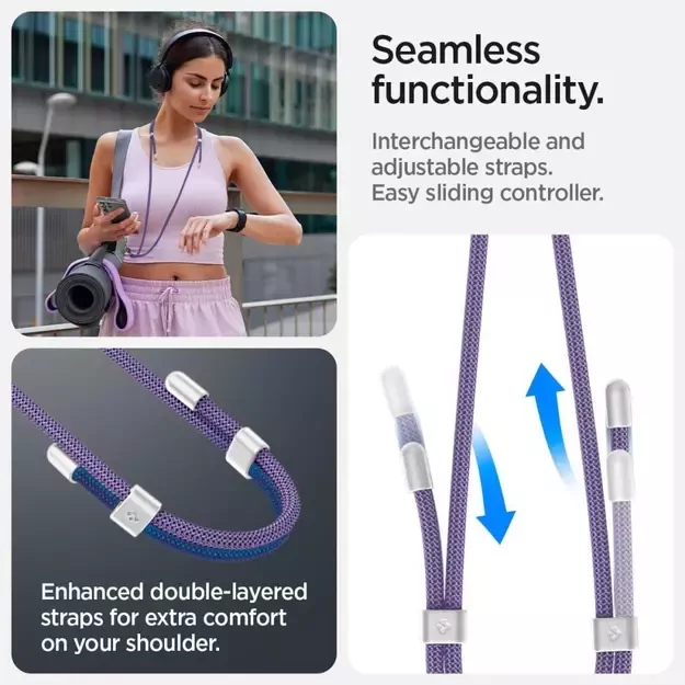 Spigen Universal Set Lanyard and Pendant - Purple 3