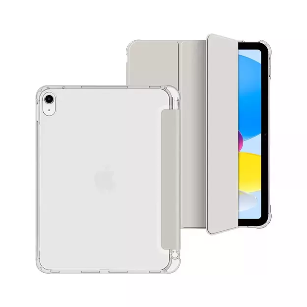 Tech-Protect SC Pen Hybrid Case for iPad 10 / 2022 - Gray - Transparent 1
