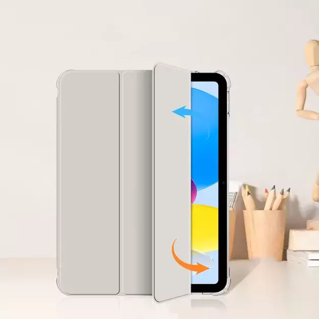 Tech-Protect SC Pen Hybrid Case for iPad 10 / 2022 - Gray - Transparent 4