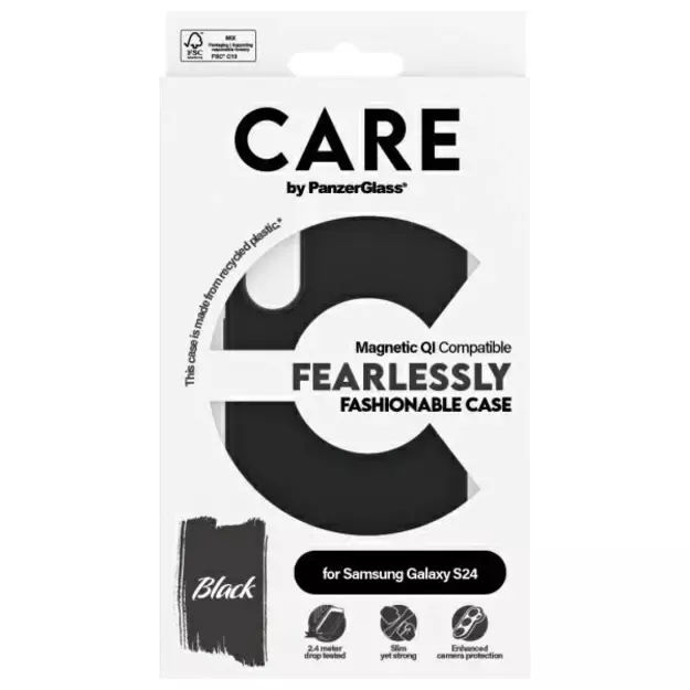 CARE by PanzerGlass Fashion QI Case Samsung Galaxy S24 - black 3