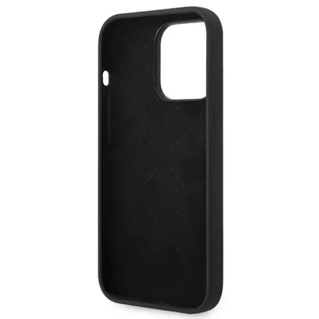 Guess GUHCP14XSLTGK iPhone 14 Pro Max 6.7&quot  black/black hardcase Silicone Triangle 13