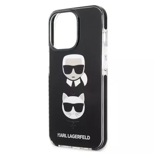 Karl Lagerfeld KLHCP13LTPE2TK iPhone 13 Pro / 13 6,1  hardcase czarny/black Karl&Choupette Head 13