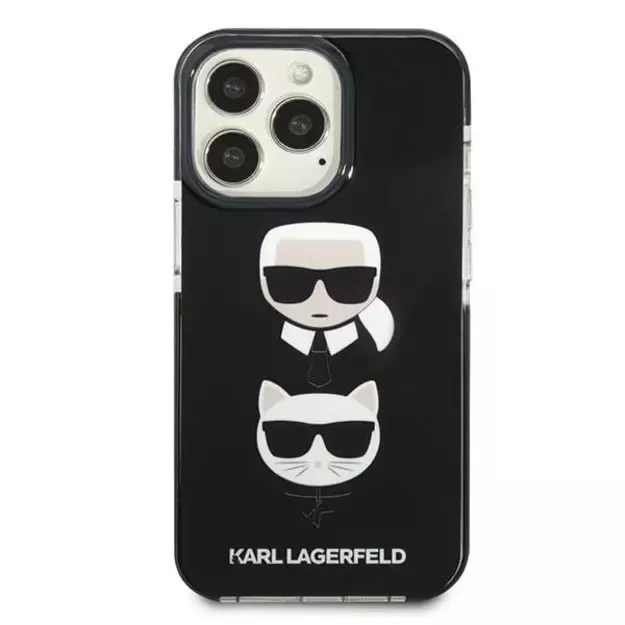 Karl Lagerfeld KLHCP13LTPE2TK iPhone 13 Pro / 13 6,1  hardcase czarny/black Karl&Choupette Head 10