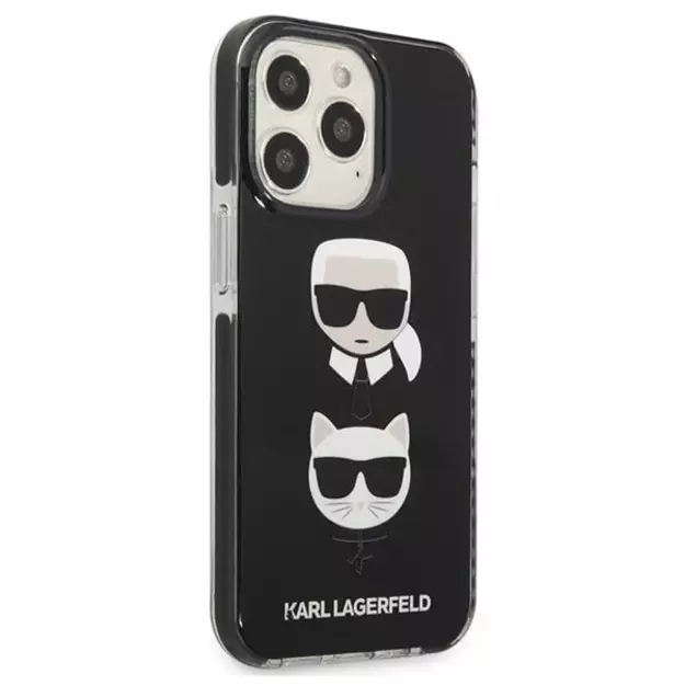 Karl Lagerfeld KLHCP13LTPE2TK iPhone 13 Pro / 13 6,1  hardcase czarny/black Karl&Choupette Head 11