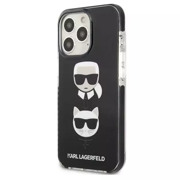 Karl Lagerfeld KLHCP13LTPE2TK iPhone 13 Pro / 13 6,1  hardcase czarny/black Karl&Choupette Head 9