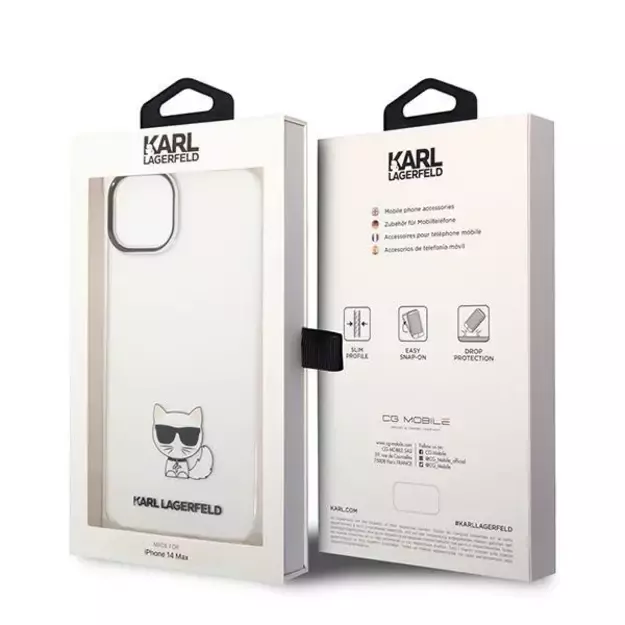 Karl Lagerfeld KLHCP14MCTTR iPhone 14 Plus 6.7 &quot hardcase clear / transparent Choupette Body 14