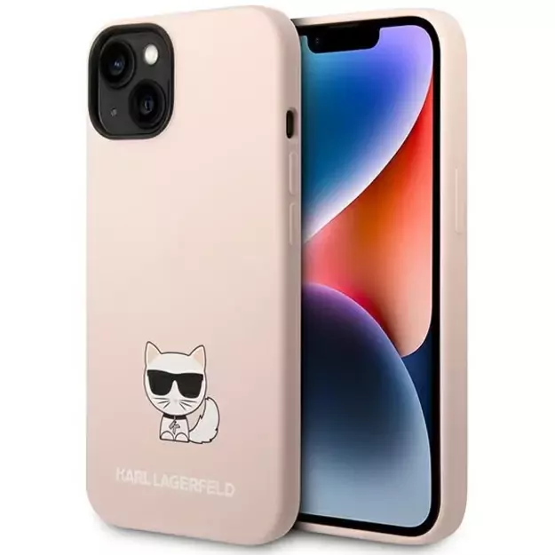 Karl Lagerfeld KLHCP14SSLCTPI iPhone 14 6.1 &quot hardcase light pink / light pink Silicone Choupette Body