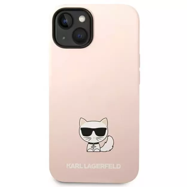 Karl Lagerfeld KLHCP14SSLCTPI iPhone 14 6.1 &quot hardcase light pink / light pink Silicone Choupette Body 2