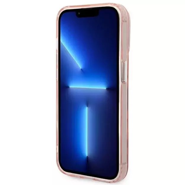 Karl Lagerfeld KLHMP14XHKCP iPhone 14 Pro Max 6.7 &quot hardcase pink / pink Karl &amp  Choupette Aluminum Magsafe 4