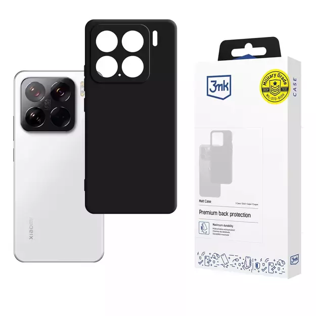 3mk Matt Case for Xiaomi 15 - black