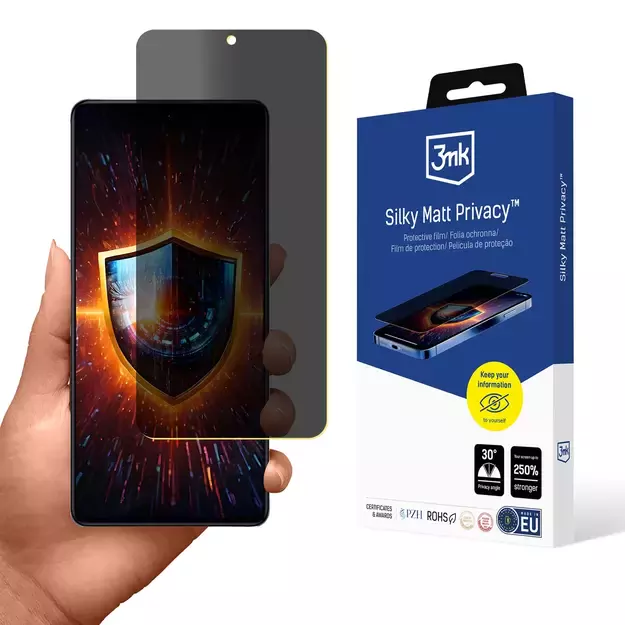 Privacy Screen Protector 3mk Silky Matt Privacy for Xiaomi 12 Pro
