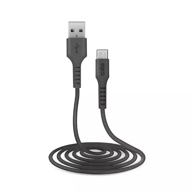 SBS TECABLEMICRO2K USB-A - Micro-USB Cable 2 m - Black 1