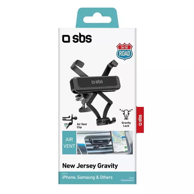 SBS TESUPGRAVSTD gravity smartphone holder - black 7